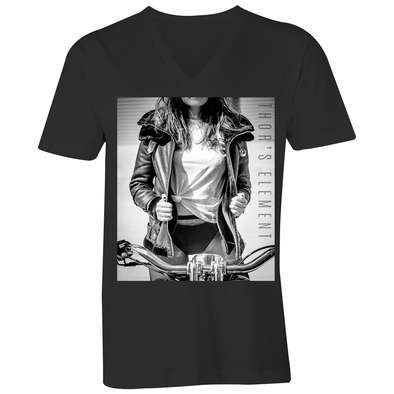 Men's V-Neck Tee - Bad to the Bone